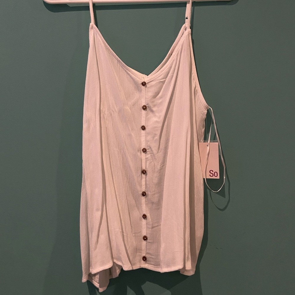 So white flowy tank